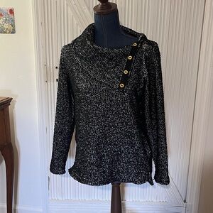 Calvin Klein boucle sweater size small cowl neck